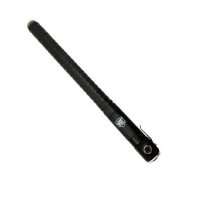 Streetwise Push Button Auto Expandable Baton with Flashlight (size: 28")